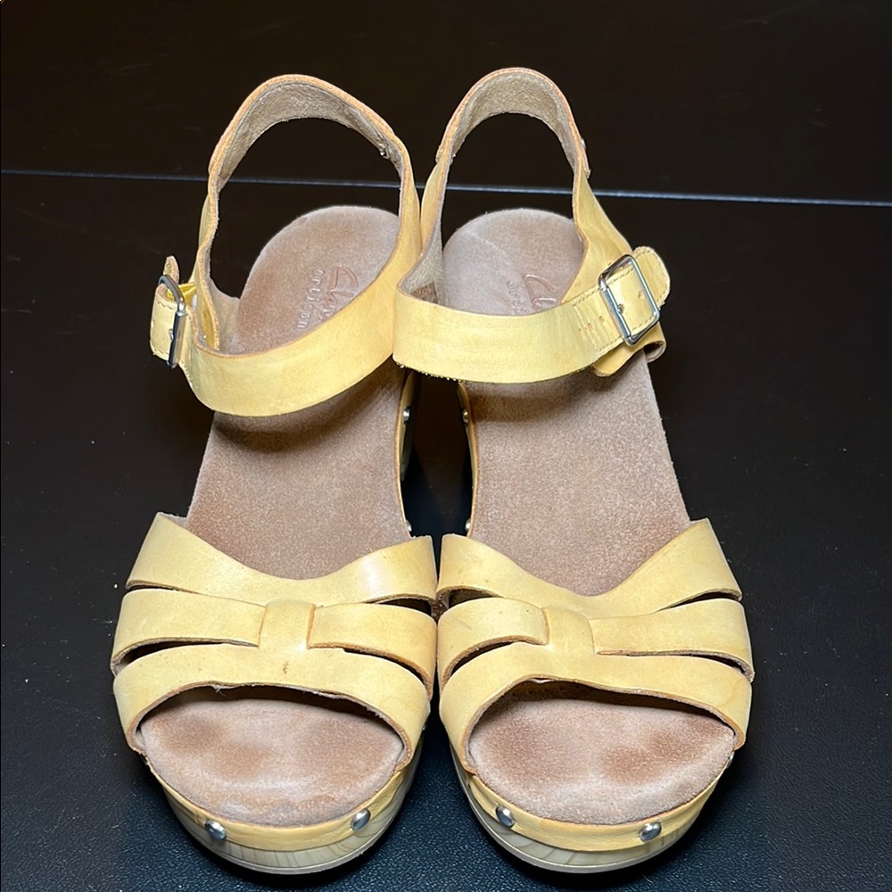 Yellow Strappy Sandals